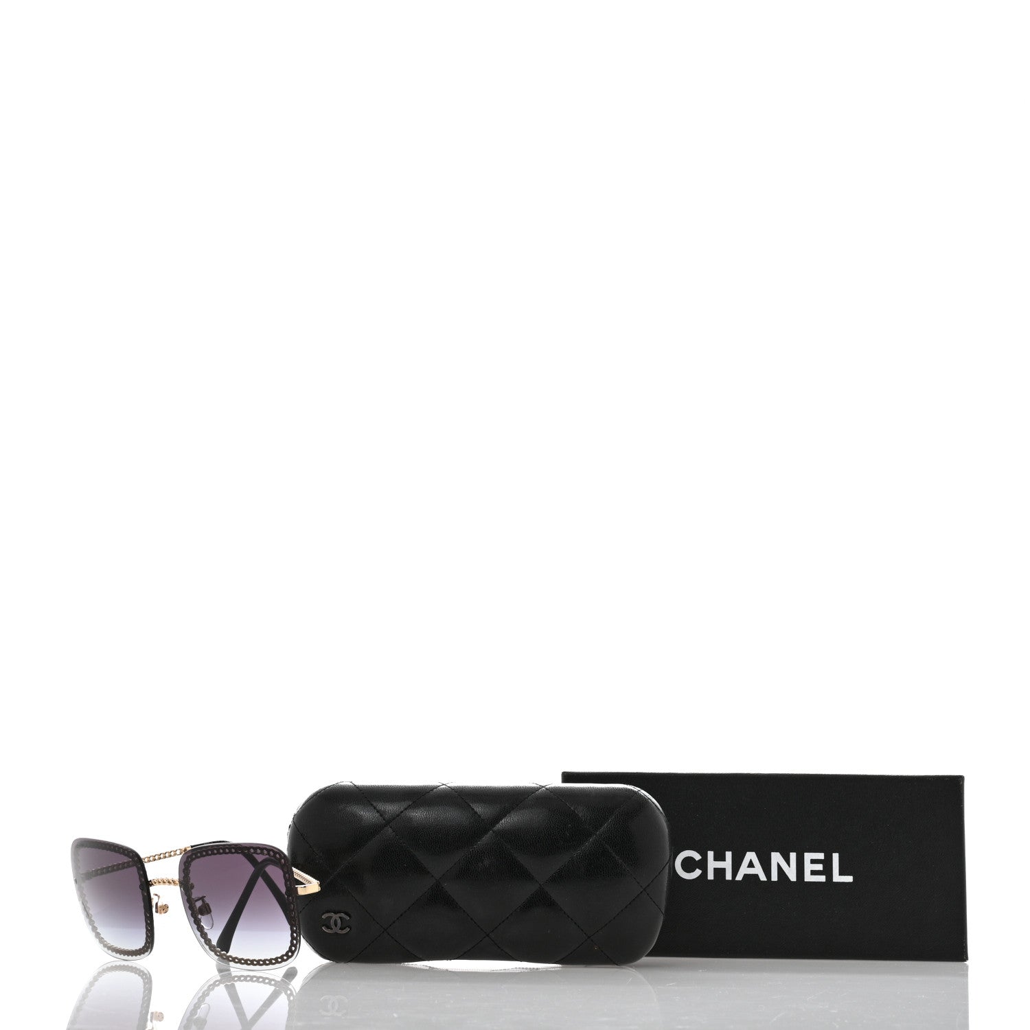 Chanel Chain Square Sunglasses 4244 Black 8 of 8