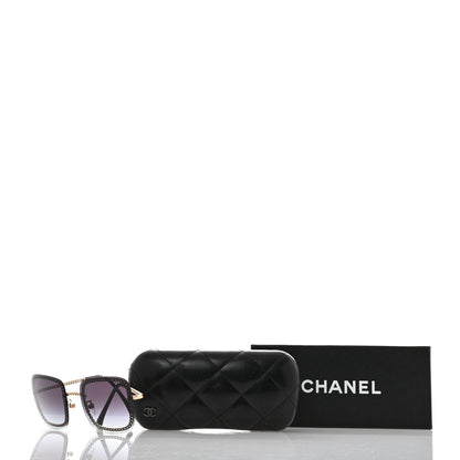 Chanel Chain Square Sunglasses 4244 Black 8 of 8