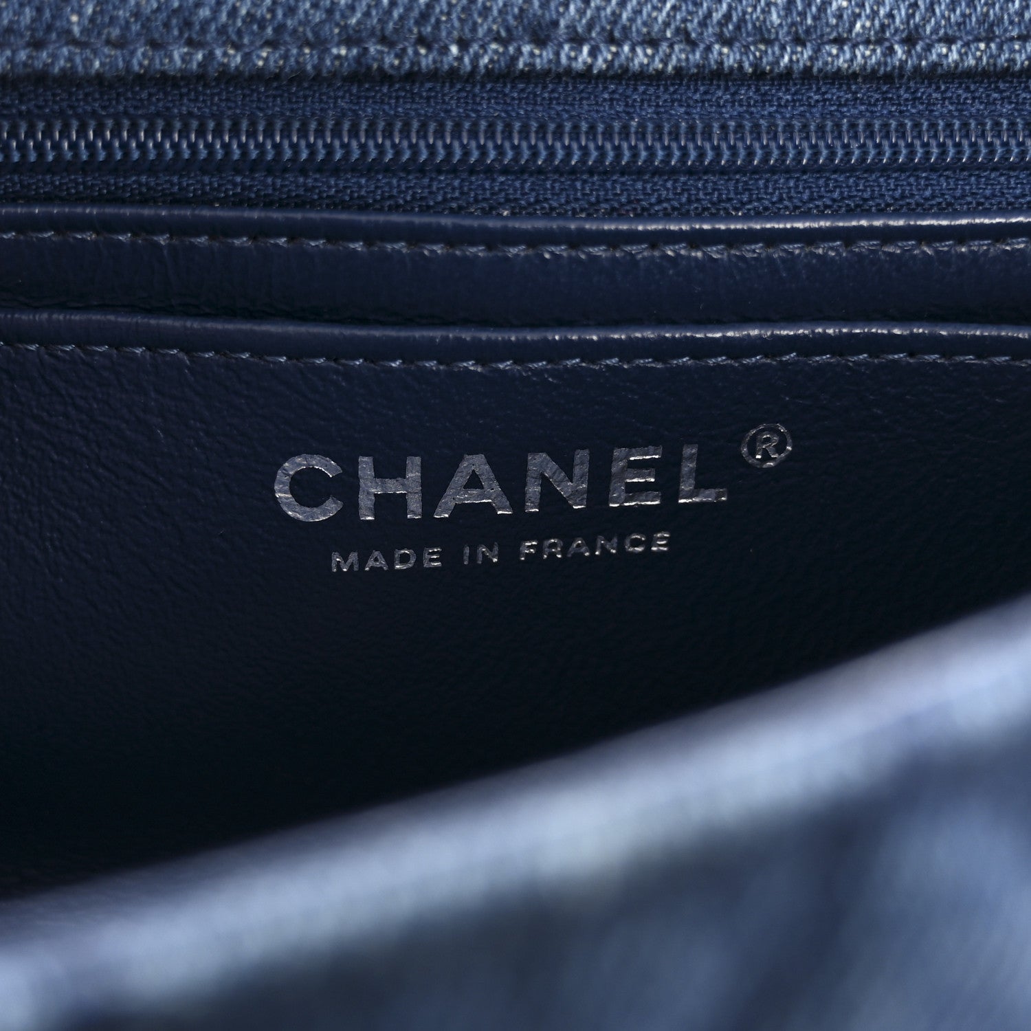 Chanel Denim Braided Mini Rectangular Flap Bag Blue 6 of 14