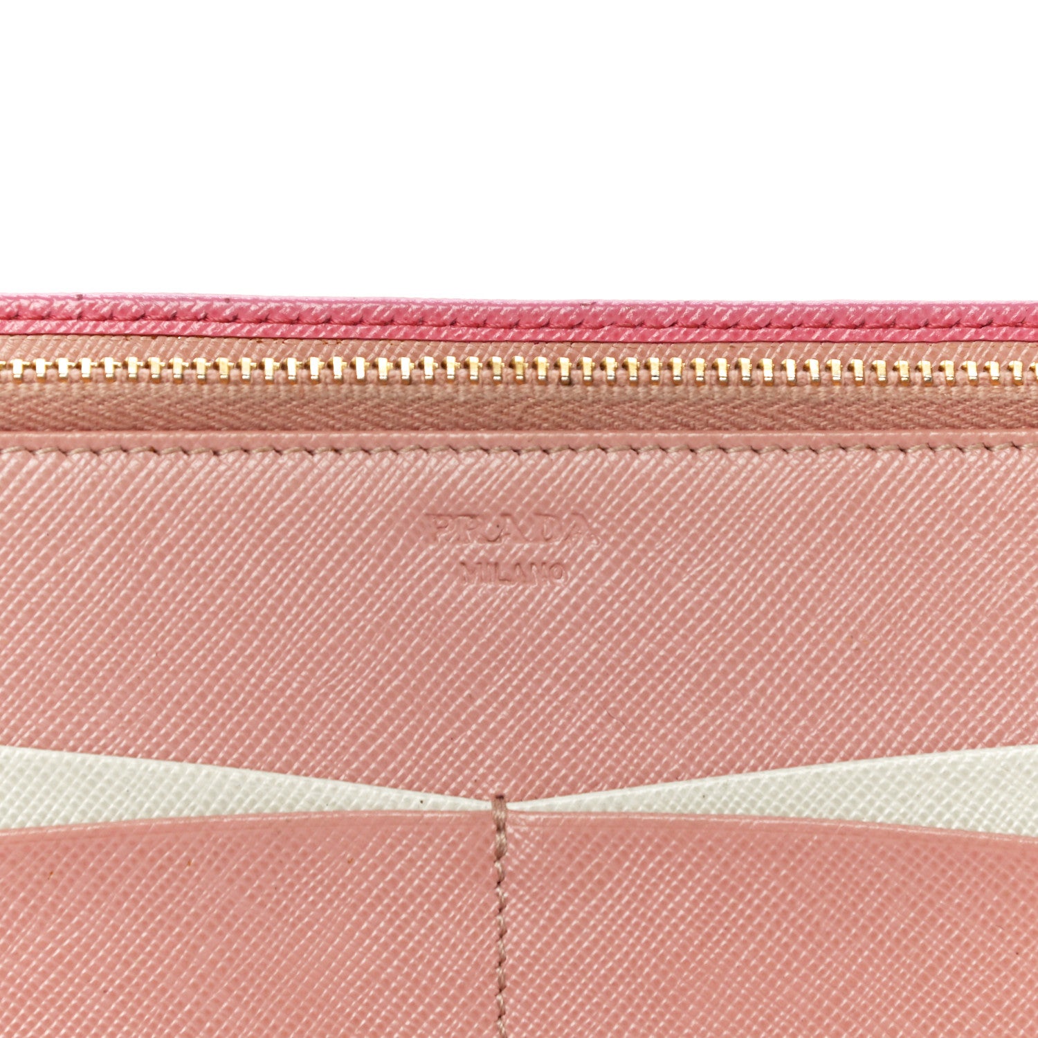 Prada Saffiano Colour Metal Wallet Petalo Peonia 6 of 22
