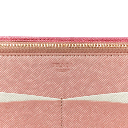 Prada Saffiano Colour Metal Wallet Petalo Peonia 6 of 22