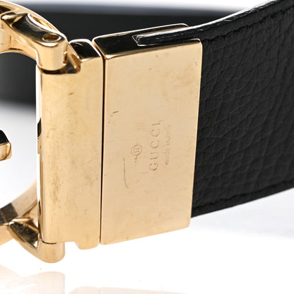Gucci Dollar Calfskin 1973 Reversible Belt 80 32 Black Mineral Blue 6 of 7