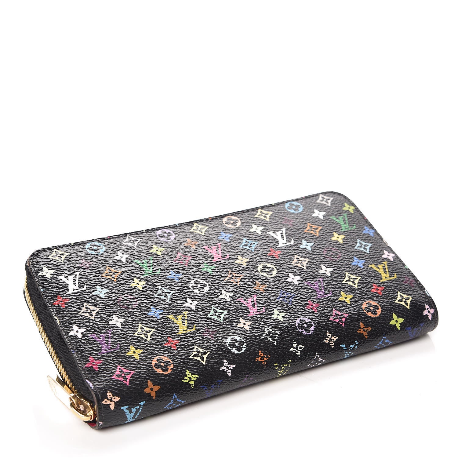 Louis Vuitton Monogram Multicolor Zippy Wallet Black Grenade 4 of 9