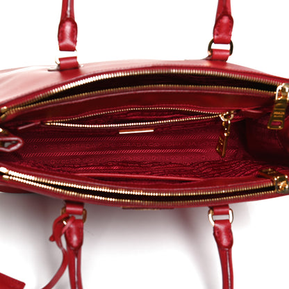 Prada Saffiano Small Galleria Double Zip Tote Fuoco 5 of 12
