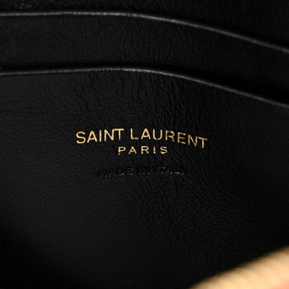 Saint Laurent Grain De Poudre Matelasse Monogram Mini Lou Camera Bag Dark Natural 6 of 10
