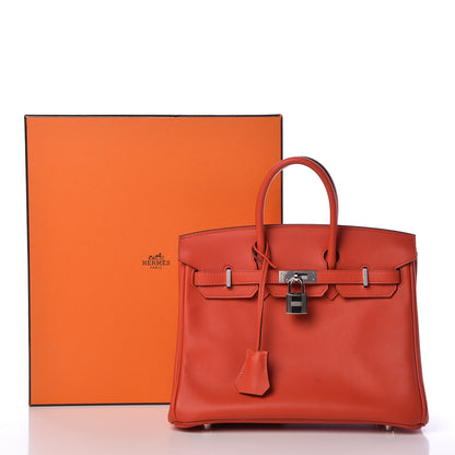 Hermes Swift Birkin 25 Capucine 36 of 36