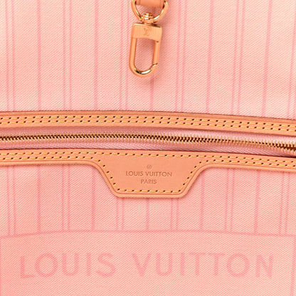 Louis Vuitton Damier Azur Neo Neverfull MM Rose Ballerine 6 of 14