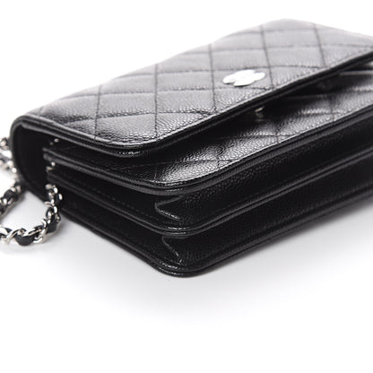 Chanel Caviar Quilted Clutch With Chain Black 7 of 8