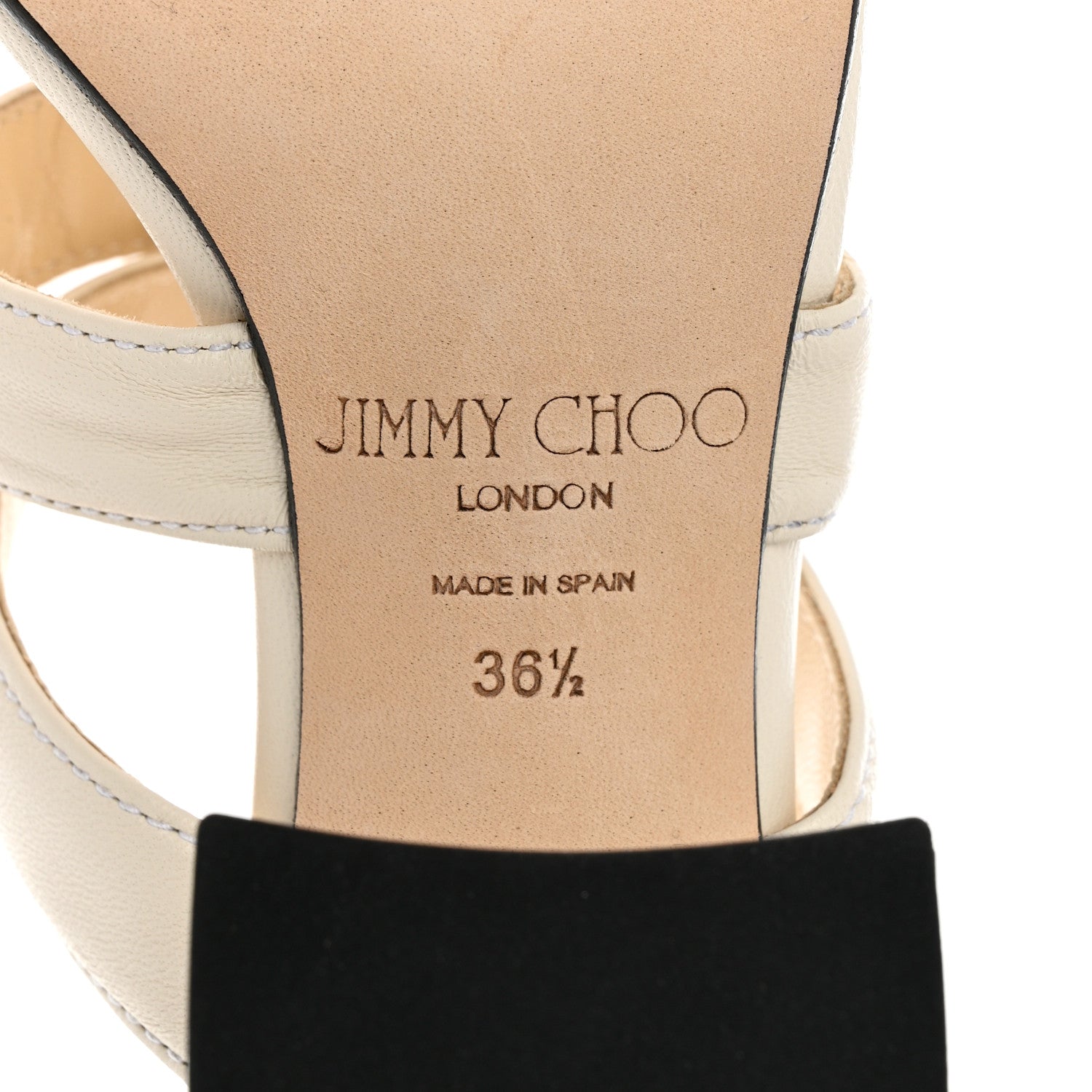Jimmy Choo Nappa Auna 65 Mule Sandals 36.5 Latte 7 of 7