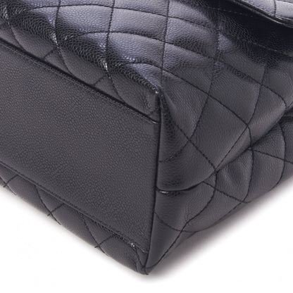 Chanel Caviar Quilted Jumbo Kelly Flap Black 5 of 10