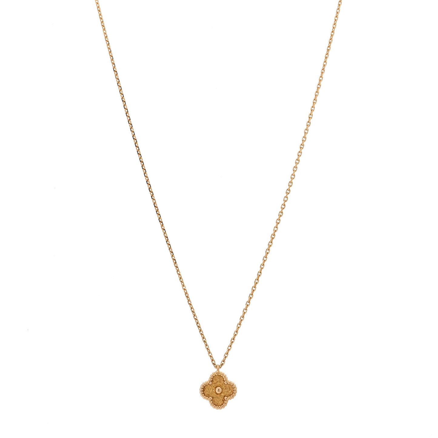 18K Rose Gold Sweet Alhambra Pendant Necklace