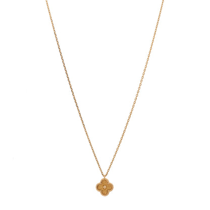 Van Cleef & Arpels 18K Rose Gold Sweet Alhambra Pendant Necklace 1 of 6