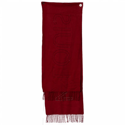 Louis Vuitton Cashmere Perforated Scarf Red 2 of 6