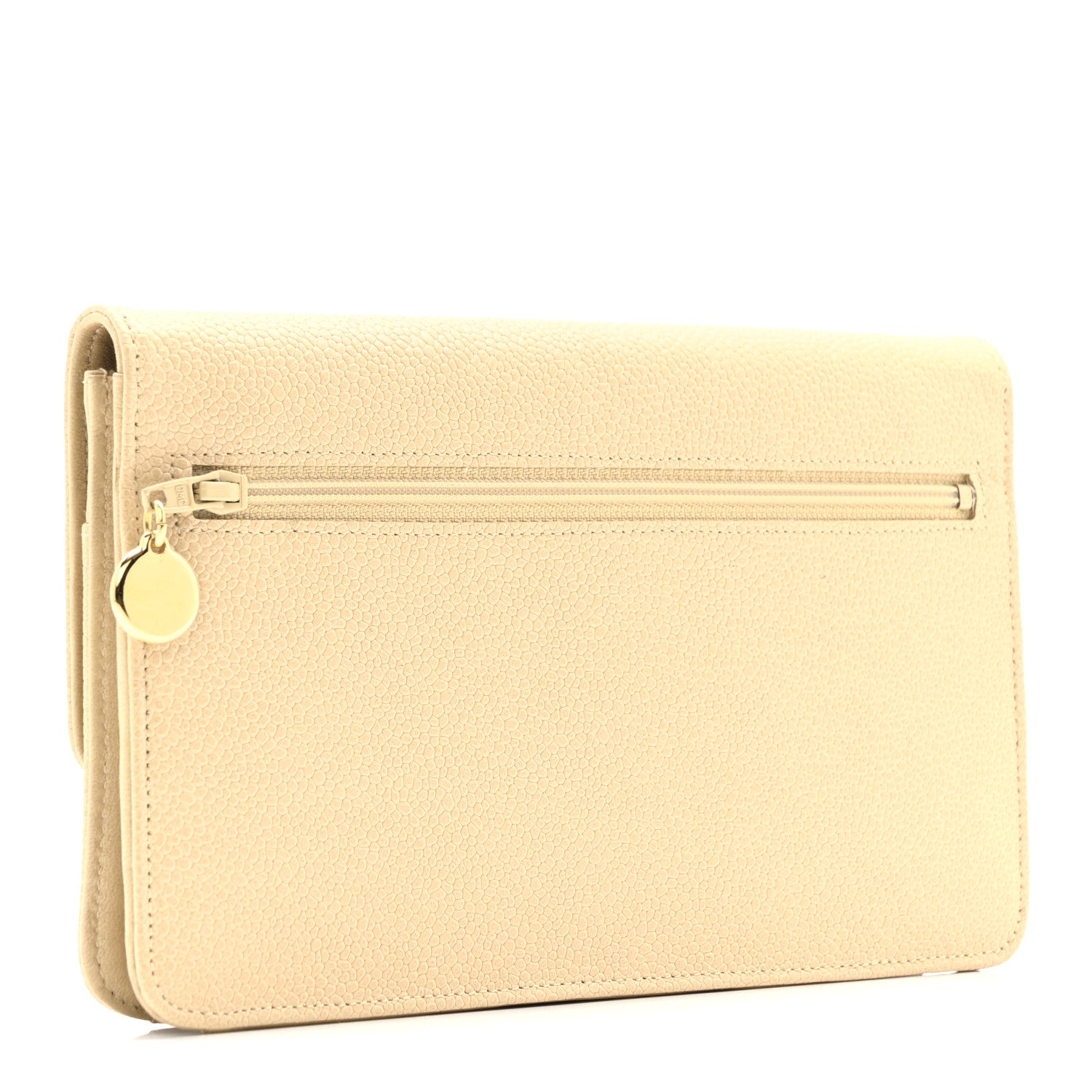Chanel Caviar CC Timeless Flap Wallet Beige 1820428 – FASHIONPHILE