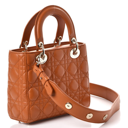 Christian Dior Lambskin Cannage Small My Lady Dior Tan 3 of 7