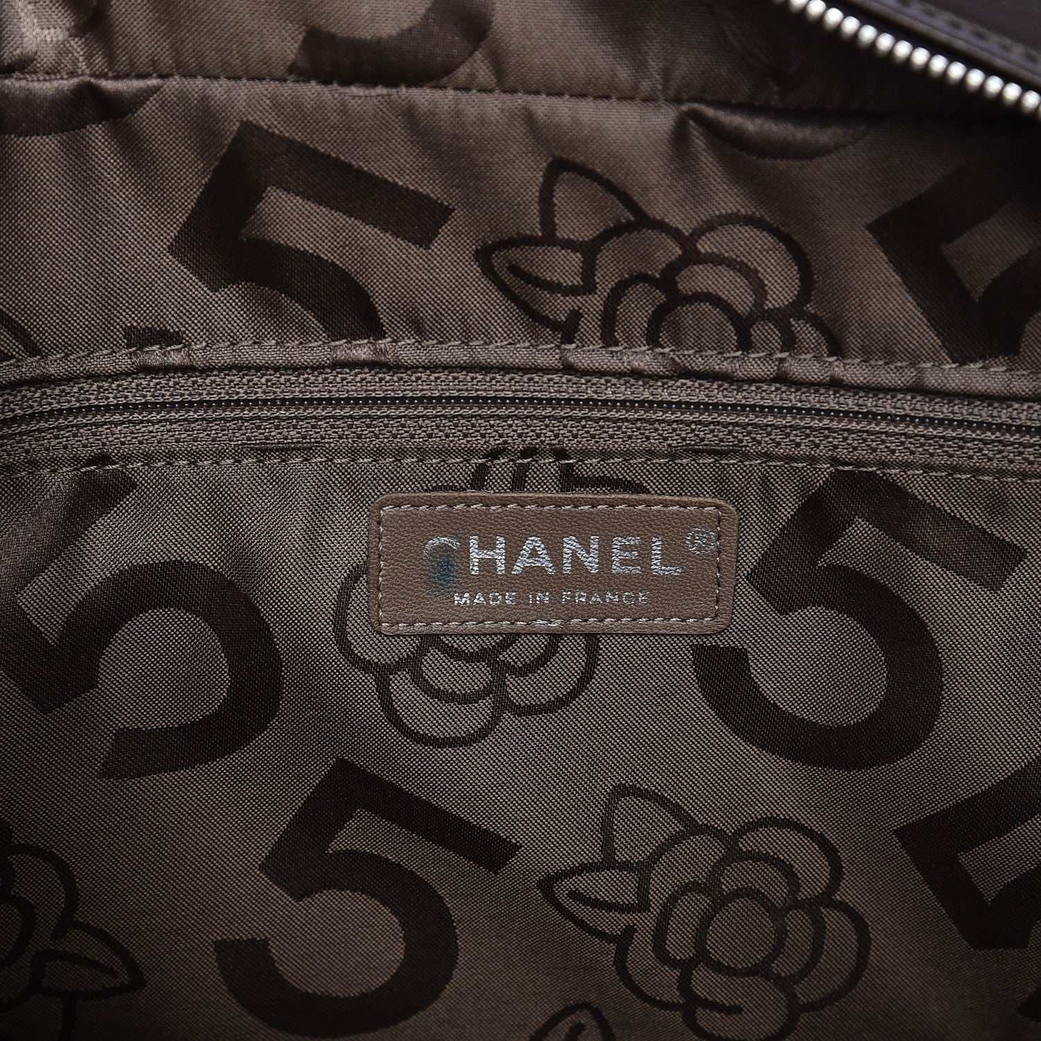 Chanel Lambskin Vertical Quilted Mademoiselle Satchel Brown 6 of 15