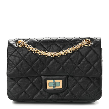 Chanel Aged Calfskin Quilted 2.55 Reissue Mini Flap Black 1 of 9
