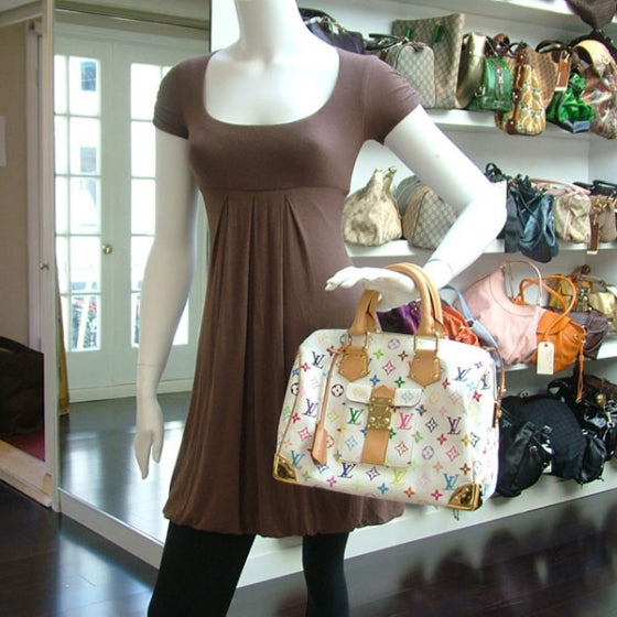 Monogram Multicolor Speedy 30 White