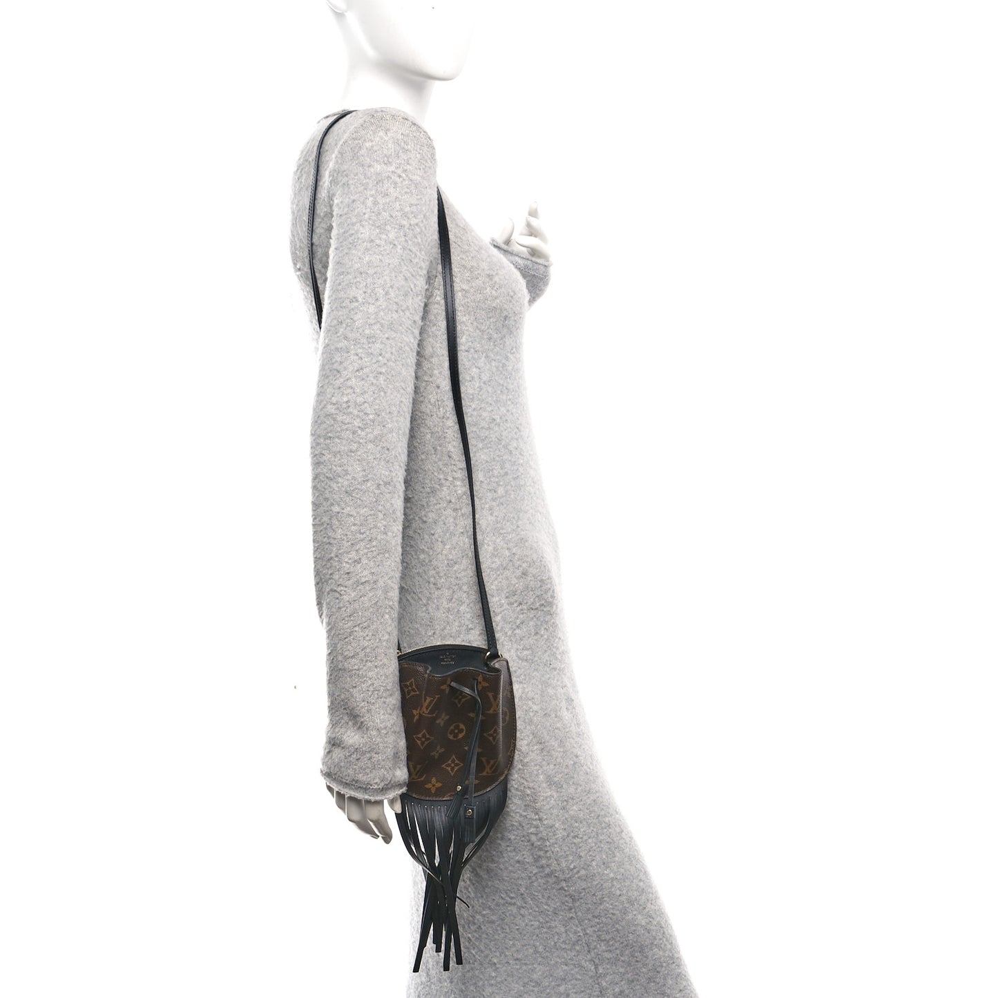 Monogram Fringed Mini Noe