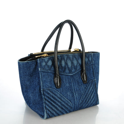 Miu Miu Denim Matelasse Biker Tote Avio 3 of 6