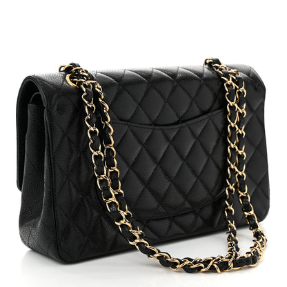 Chanel Caviar Quilted Medium Double Flap Black 3 of 11