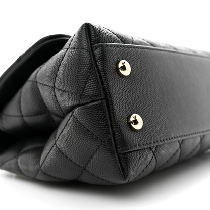 Chanel Caviar Quilted Mini Coco Handle Flap Black 9 of 11