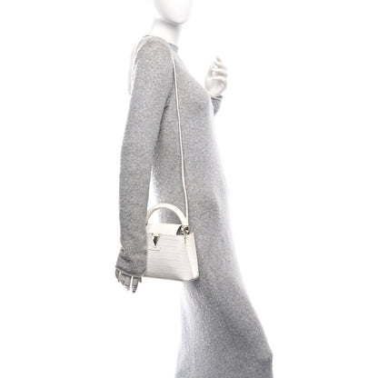 Louis Vuitton Crocodile Mini Capucines White 2 of 9