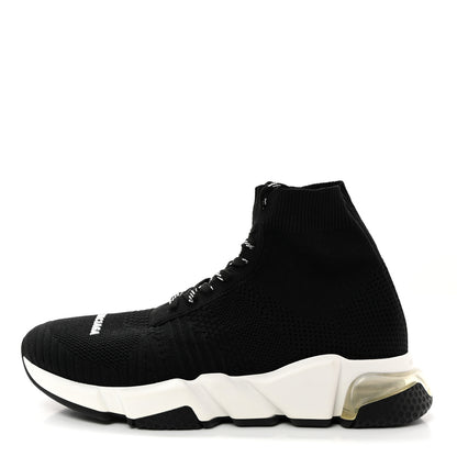 Balenciaga Technical 3D Recycled Knit Womens Speed 2.0 Lace Up Sneakers 40 Black 1 of 10
