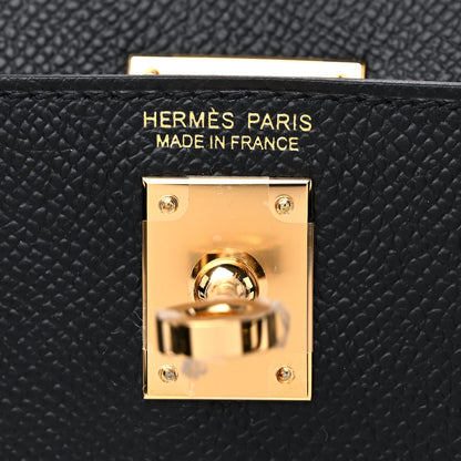 Hermes Epsom Mini Kelly Sellier 20 Black 6 of 10