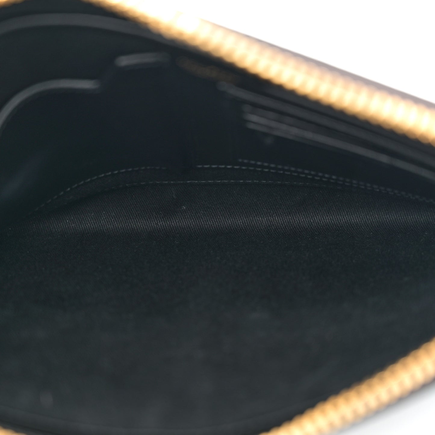 Grained Calfskin Portfolio Clutch With Handle Dark Brown Black
