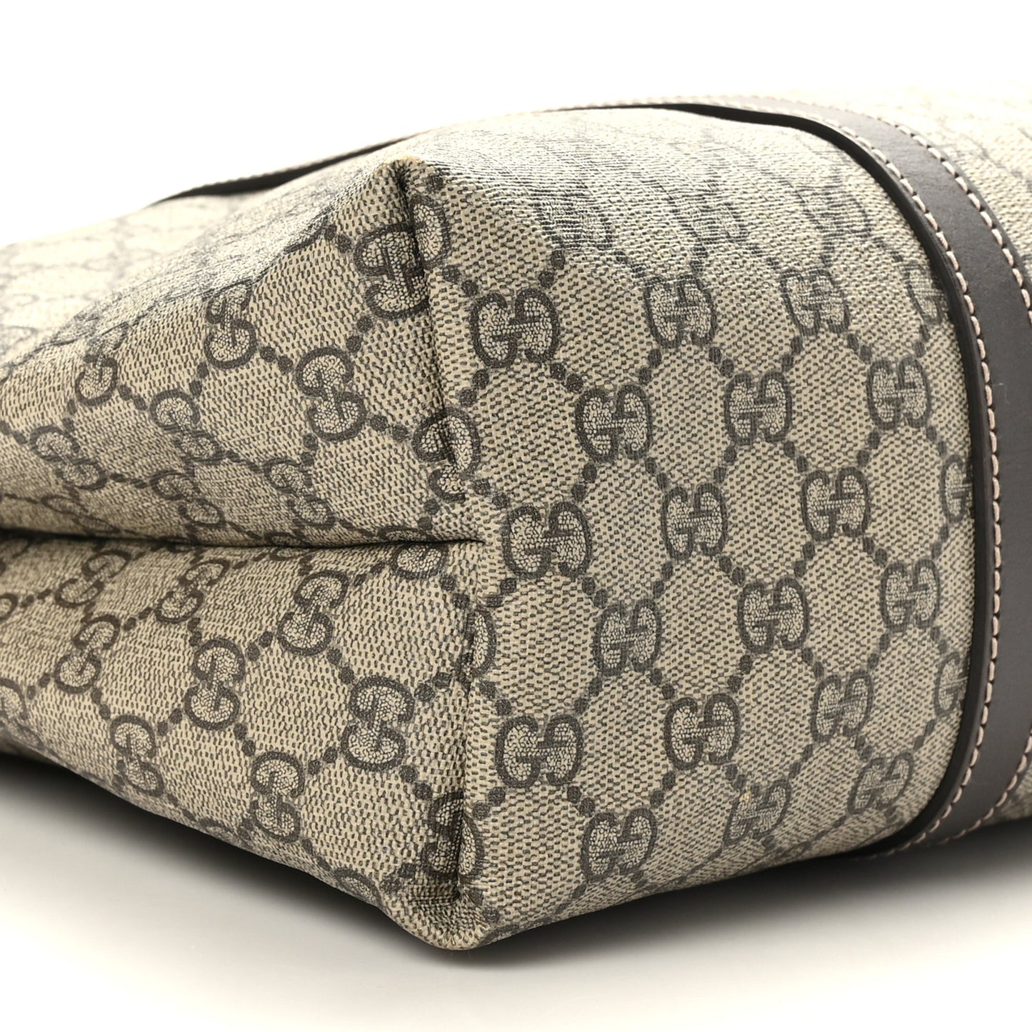 GG Plus Monogram Joy Vertical Tote Dark Brown