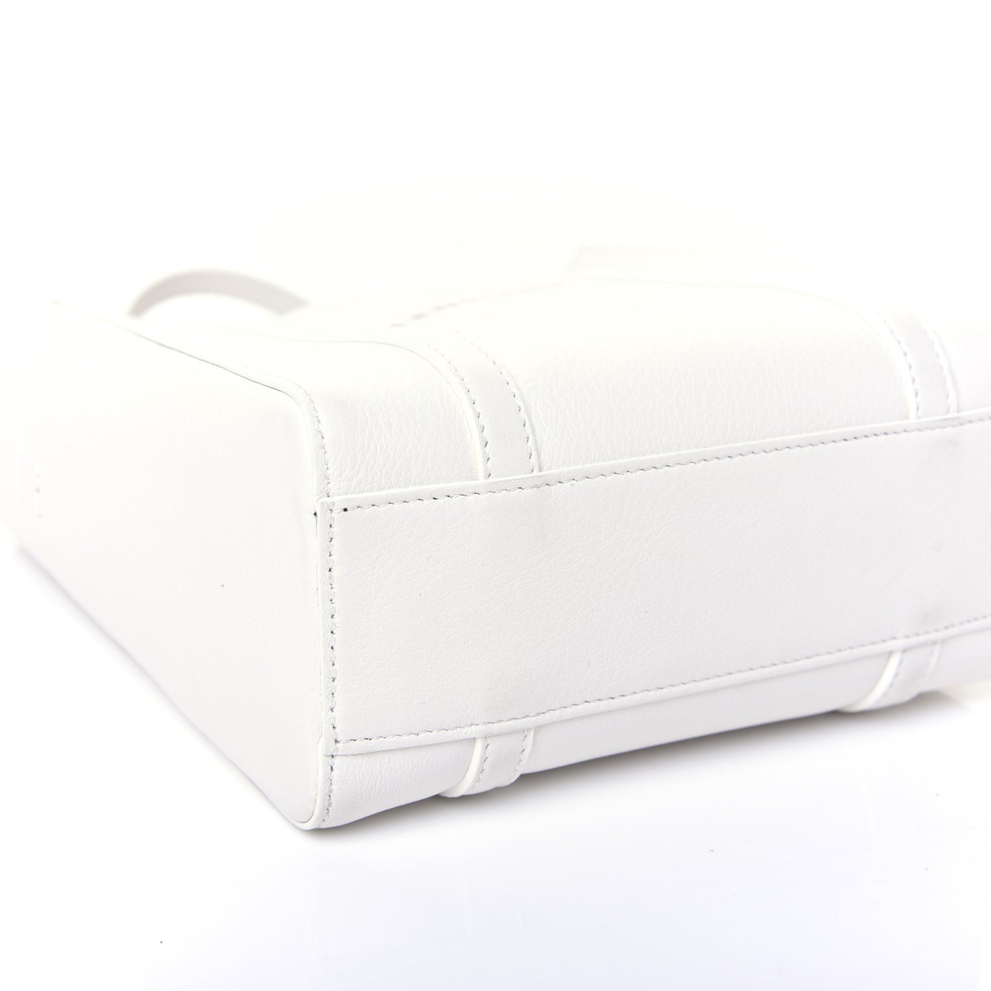 Smooth Calfskin Double Sided XXS Everyday Tote White Light Black
