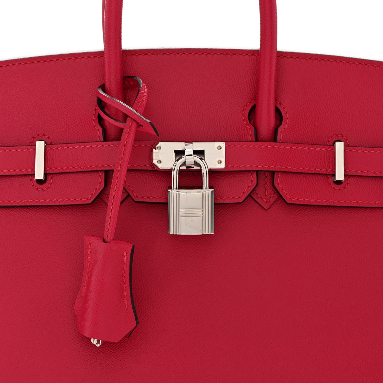 Hermes Madame Calfskin Birkin Sellier 25 Framboise 8 of 13
