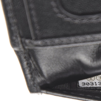 Chanel Lambskin Quilted Card Holder Wallet Black 7 of 8