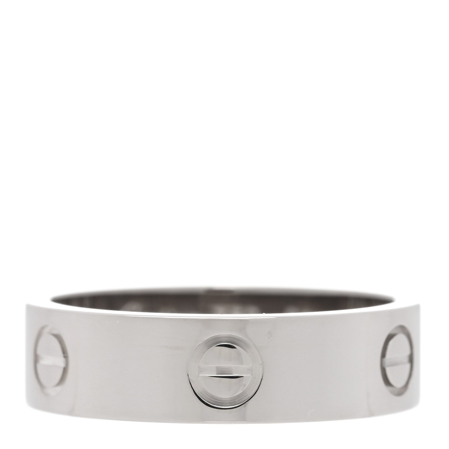18K White Gold 5.5mm LOVE Ring 61 9.75