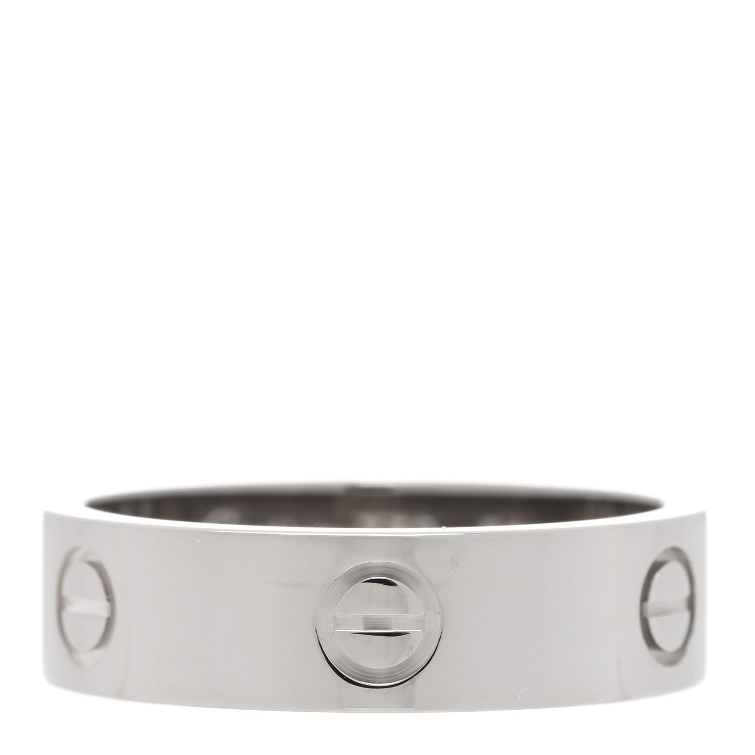 Cartier 18K White Gold 5.5mm LOVE Ring 61 9.75 1 of 5