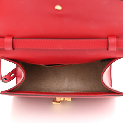 Gucci Calfskin Mini Sylvie Top Handle Bag Hibiscus Red 6 of 12