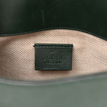 Gucci Calfskin Small Lady Web Shoulder Bag Green 6 of 11