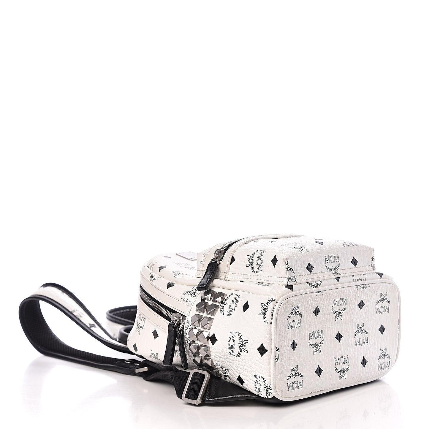 Visetos Side Stud Mini Stark Backpack White