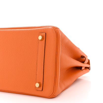 Hermes Togo Birkin 30 Orange 10 of 11