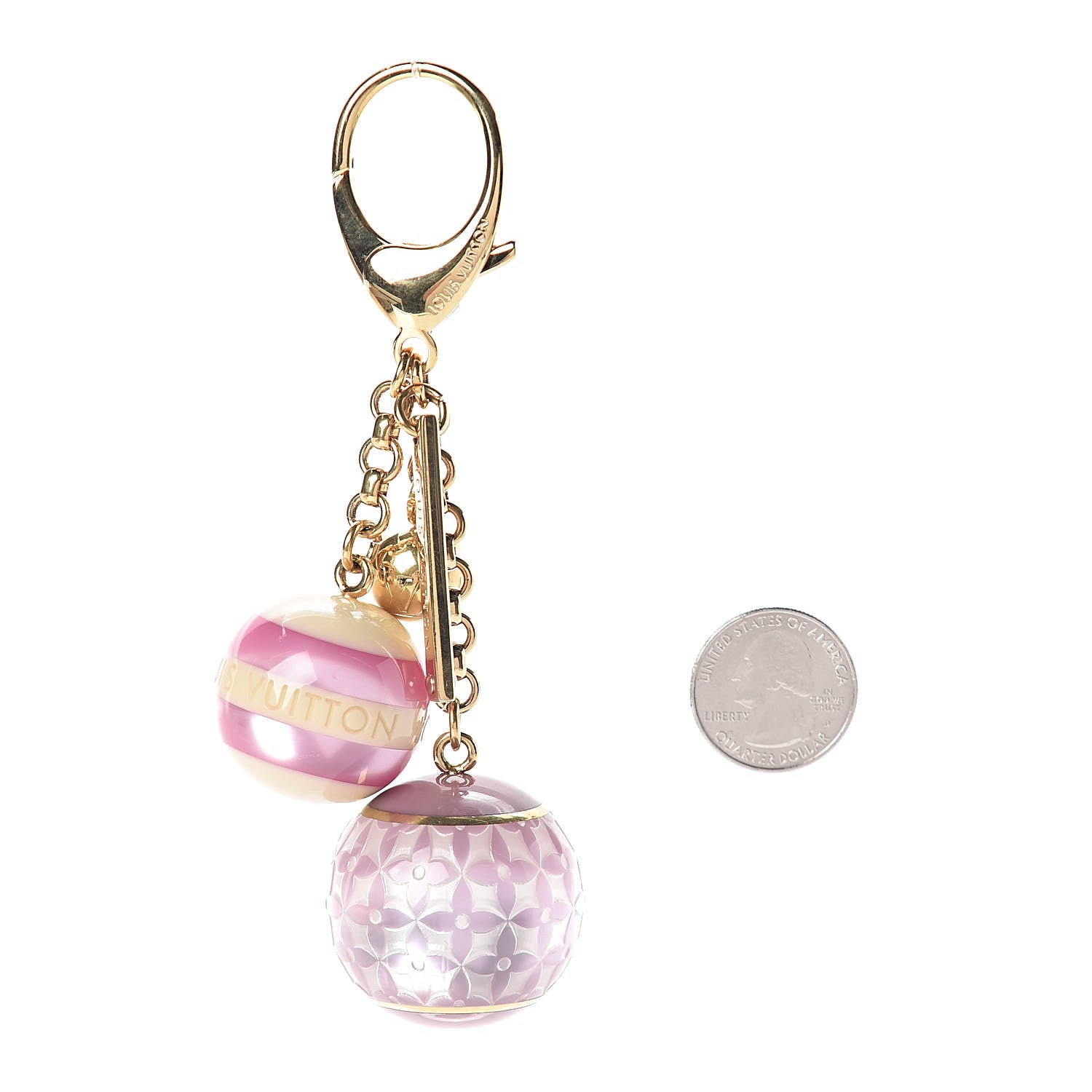 Louis Vuitton Mini Lin Croisette Bag Charm Violet 2 of 3