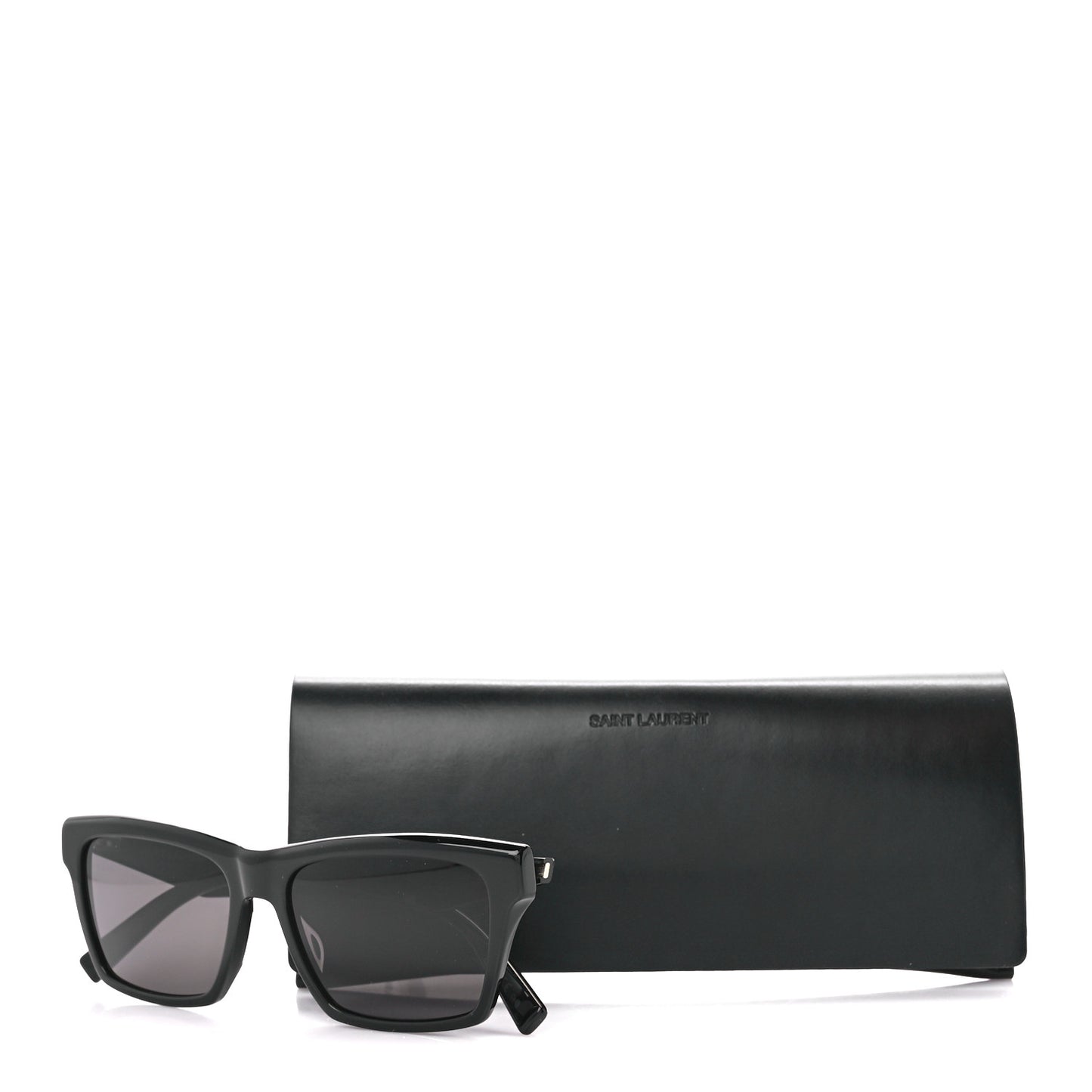 Acetate Cat Eye SL M104 Sunglasses Black