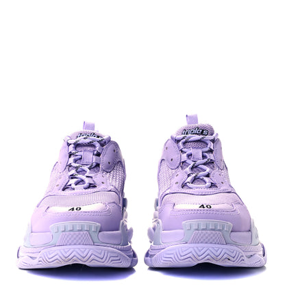 Balenciaga Fabric Mesh Womens Triple S Sneakers 40 Light Lilac 2 of 9