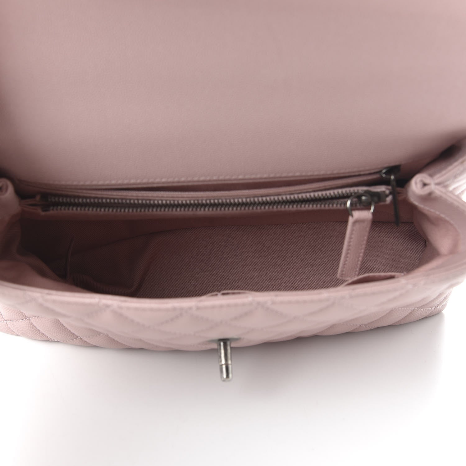 Chanel Caviar Quilted Small Coco Handle Flap Pink 5 of 10