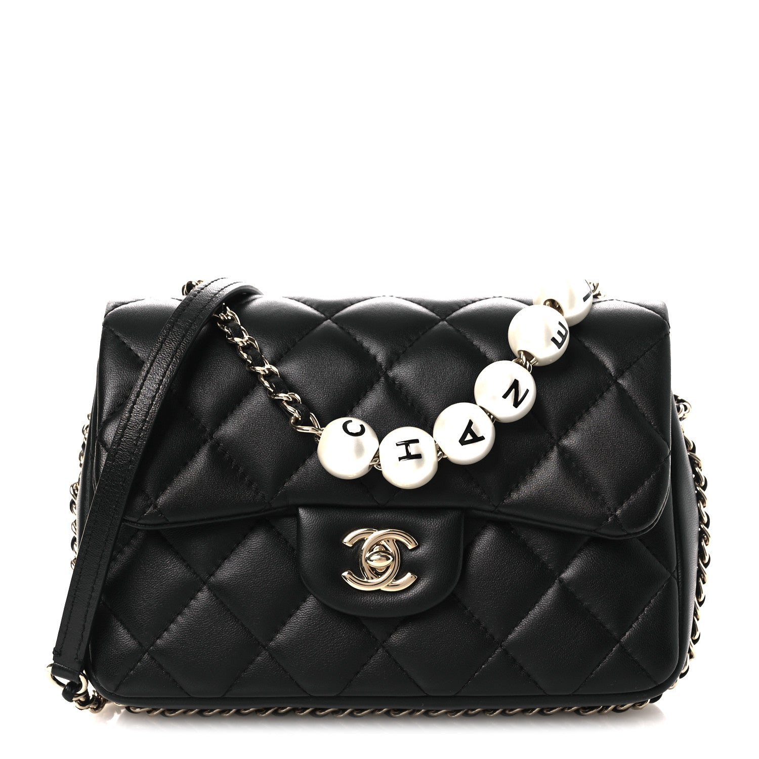 Chanel Lambskin Quilted Small My Precious Flap Black 1 of 11