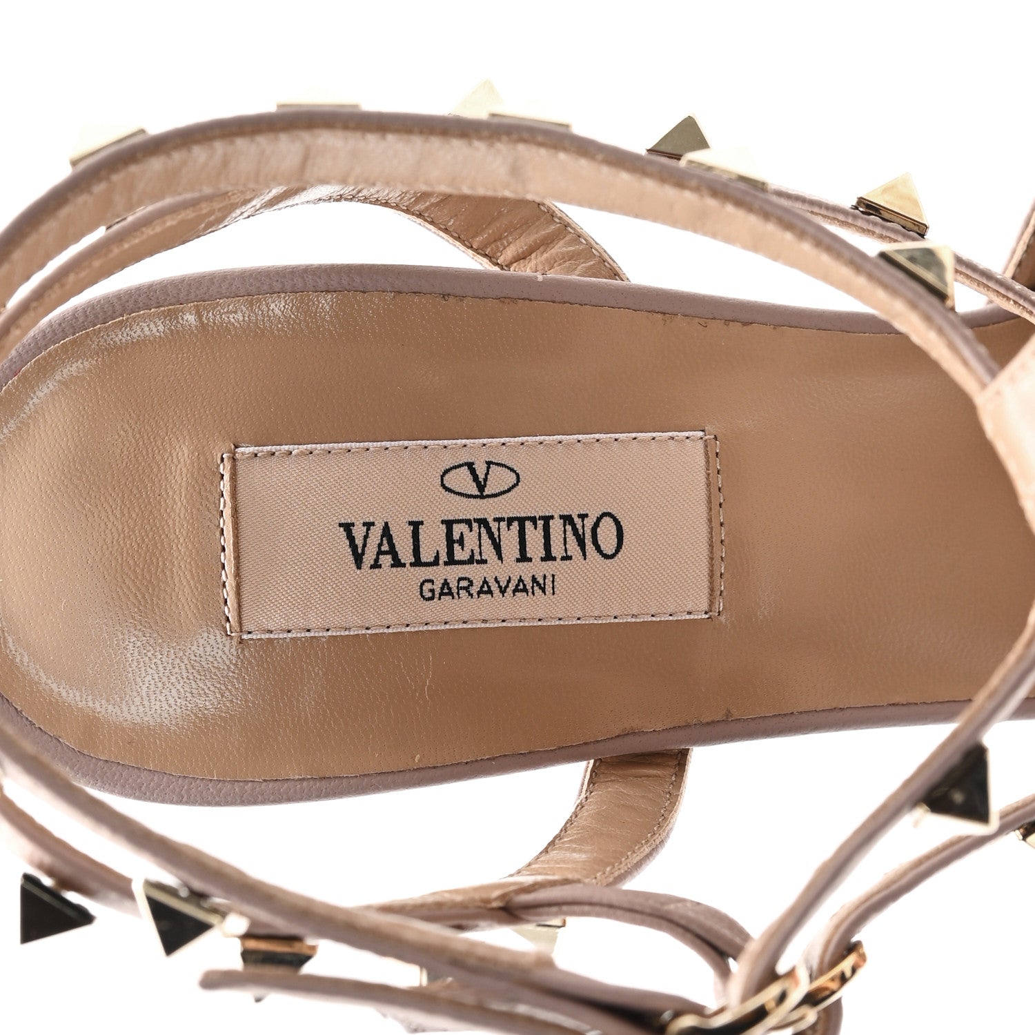 Valentino Garavani Calfskin Nappa Rockstud Ankle Strap 65mm Pumps 39.5 Black Poudre 8 of 10