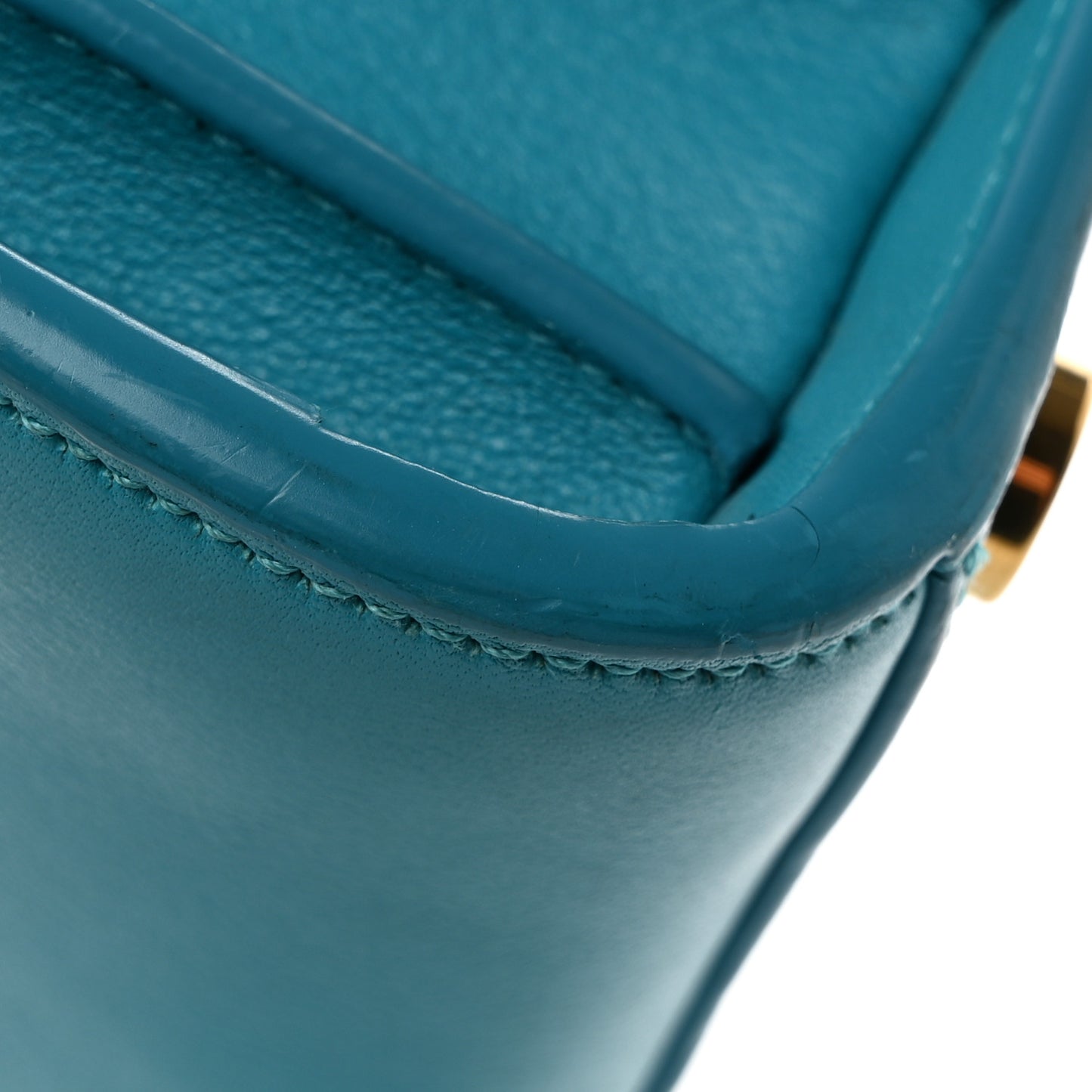 Calfskin Nano Sac De Jour Turquoise