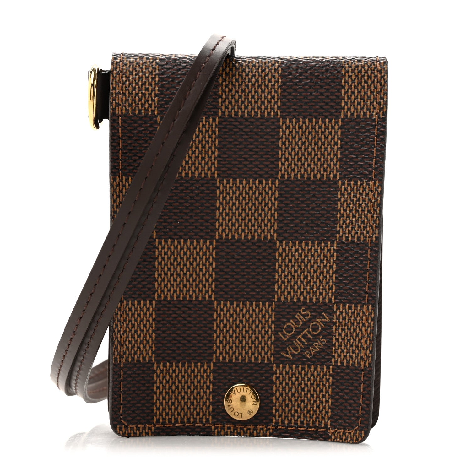 Louis Vuitton Damier Ebene Porte Carte ID Bandouliere 1 of 7