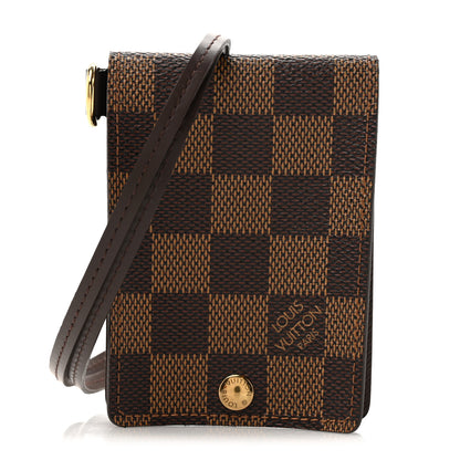 Louis Vuitton Damier Ebene Porte Carte ID Bandouliere 1 of 7