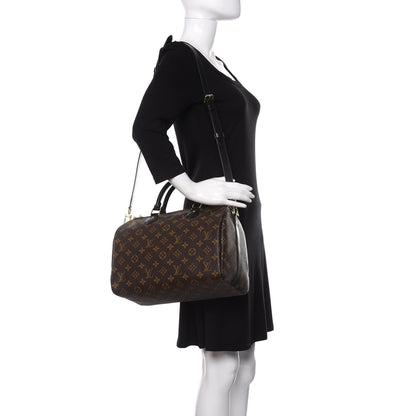 Louis Vuitton Monogram My World Tour Speedy Bandouliere 30 Black 2 of 11